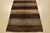 Contemporary Gabbeh Rug 5′ X 6’4” Brown Gray Wool Contemporary Hand-Knotted Carpet For Sale - Image 3 of 12