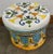 Mid 20th Century Majolica Italian Ceramic Terracotta Hand Painted Hollywood Regency Stool For Sale - Image 5 of 10
