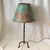 Arts & Crafts Iron Three Leg Lamp With Copper Shade For Sale - Image 3 of 11