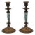 Vintage Swedish Gustavian Brass Candlesticks from Skultuna Bruk Sweden, 1980s, Set of 2 For Sale