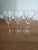 Vintage Weston 1930's Liquor Cordial Optic Floral Cut Glasses After Dinner Drinks- Set of 3 Coctail Glasses For Sale - Image 6 of 6