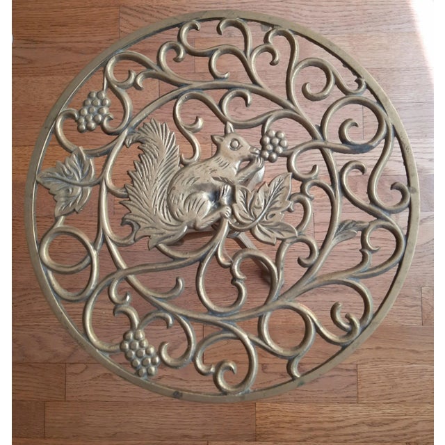 Squirrel Brass Table Plant Stand For Sale - Image 13 of 13
