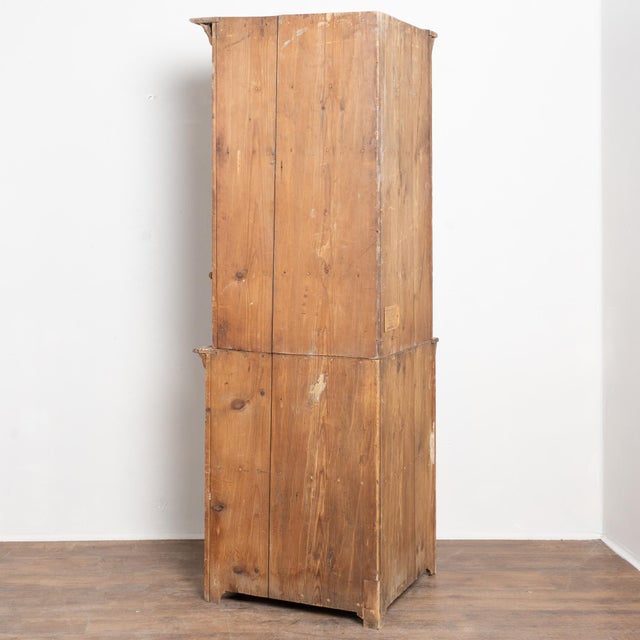 19th Century Swedish Original Painted Pine Corner Cabinet For Sale - Image 14 of 14
