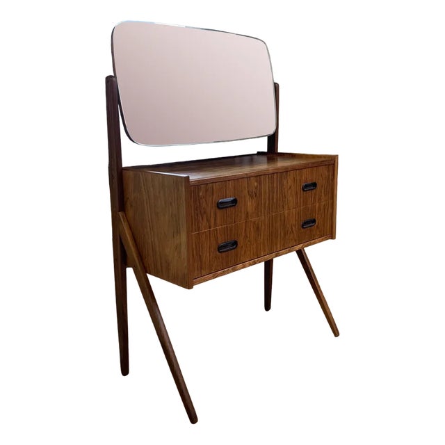 Danish Dressing Table in Rosewood Veneer, 1960s For Sale