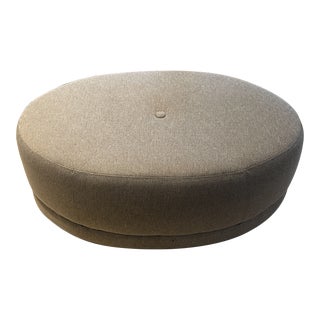 Oval Ottoman on Casters For Sale