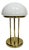 Brass Table Lamp with Opal Glass Dome, Germany, 1970s For Sale