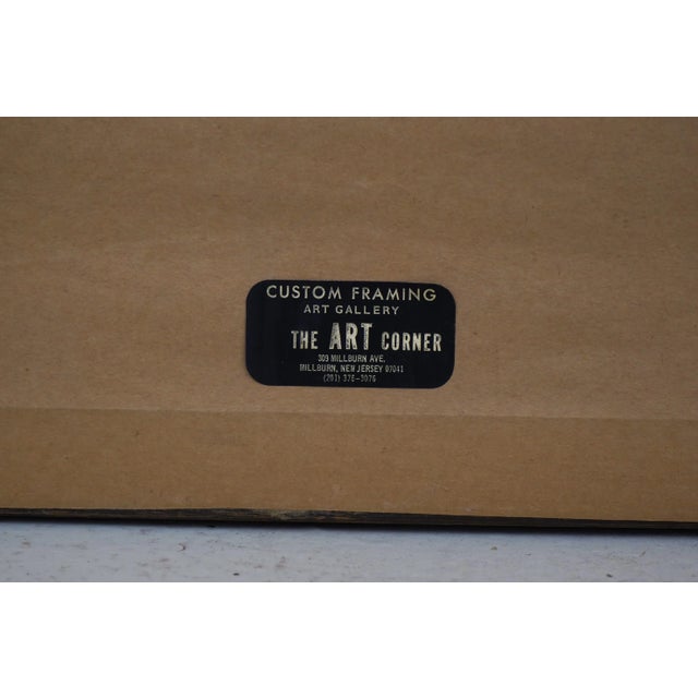 Vintage English Steamship Colored Engraving in Frame For Sale - Image 11 of 12