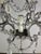 French (4) Light Rock Crystal Beaded Chandelier C. 1930's For Sale In Los Angeles - Image 6 of 11