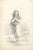 Berr, Flower Girl, Mid 19th Century, Graphite Drawing For Sale - Image 3 of 3
