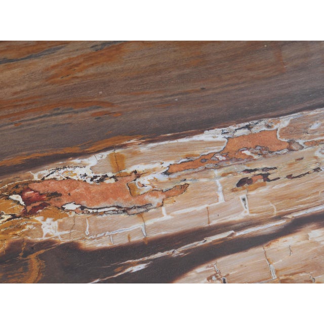 Not Yet Made - Made To Order Epoxy Coated Petrified Wood Coffee Table by Xyleia Petrified Wood For Sale - Image 5 of 7