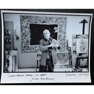 Pierre Alechinsky, Portrait, Silver Print For Sale