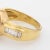 Metal 9ct Natural Star Sapphire Ring Six Point Diamond Vintage 18k Gold Blue Grey 9.5 size 9.5 For Sale - Image 7 of 7