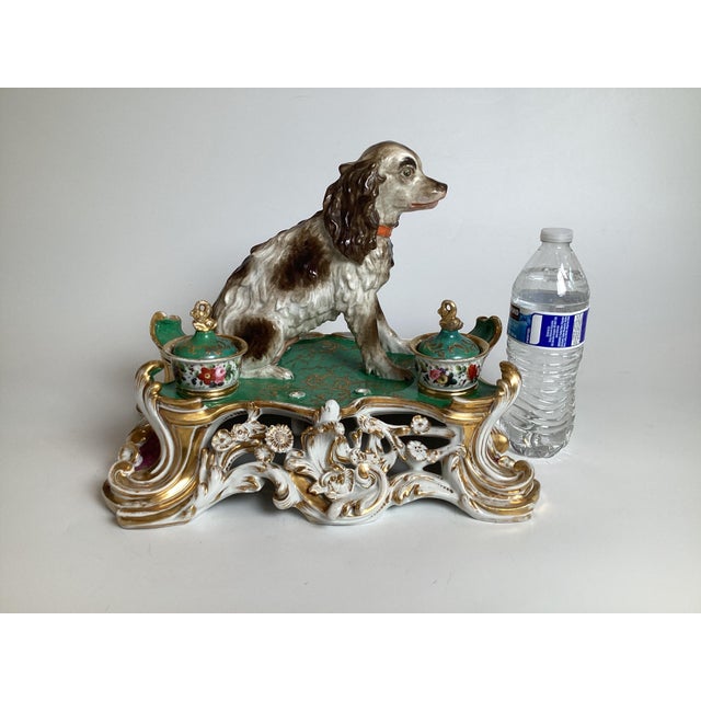 An Early 19th Century Paris Porcelain Inkstand Jacob Petit For Sale - Image 11 of 13
