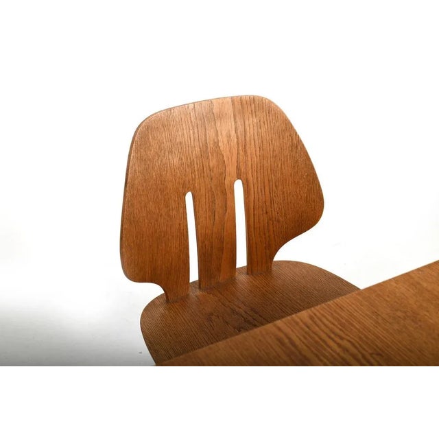 Wood Dining Table & Chairs by Ejvind A. Johansson & Poul Volther for FDB Møbler, 1960s, Set of 7 For Sale - Image 7 of 13