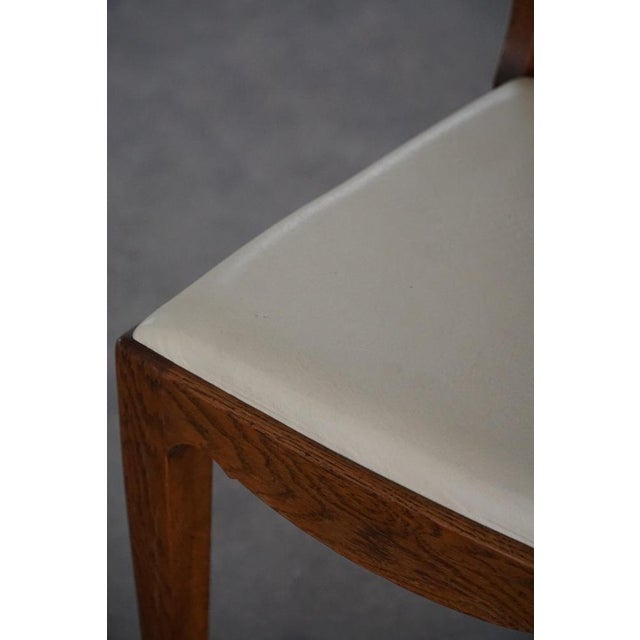 Danish Art Nouveau Sculptural Dining Chairs in Oak and Leather, 1920s, Set of 8 For Sale - Image 18 of 18