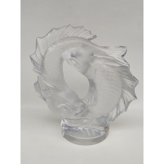 Lalique, 2 Fish, 1950s, Crystal For Sale - Image 13 of 13