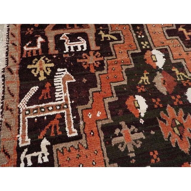 Tribal Galerie Shabab Collection Early 20th Century Turkish Anatolian Throw Rug For Sale - Image 3 of 6