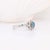 Blue Diamond Ring With Earth Mined Diamond Accents: Solid 14k Gold, Round 4mm, Size 6.75 For Sale - Image 9 of 11