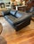 Scandinavian Midcentury Modern Black Leather Sofa by Stouby For Sale In Philadelphia - Image 6 of 17