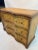 1990s Italian Hand Carved Chest in a Distressed Ochre Finish With Three Curved Drawers For Sale - Image 9 of 13