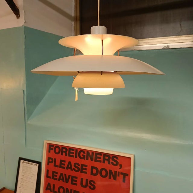 Vintage PH5 Pendant Lamp attributed to Poul Henningsen for Louis Poulsen, 1950s For Sale - Image 6 of 6