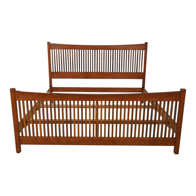 Stickley Metropolitan Collection King Size Cherry Bed Chairish