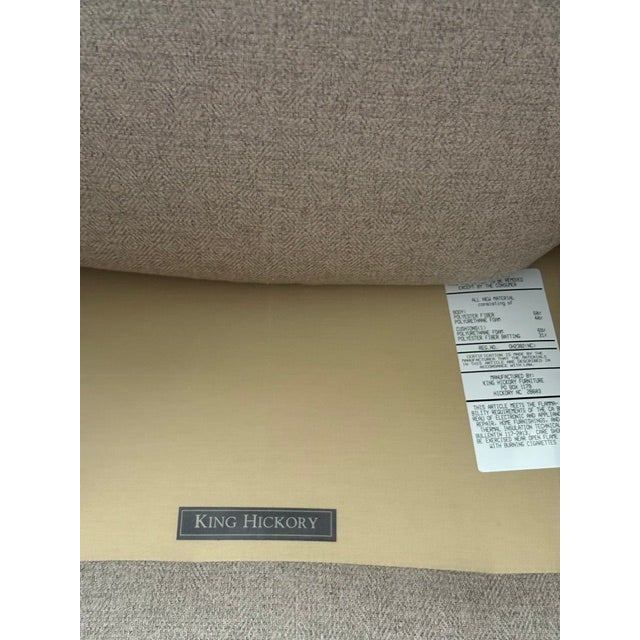 Beige King Hickory Accent Chairs, Pair For Sale - Image 8 of 12