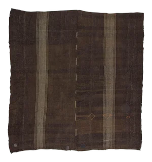 Vintage Square Turkish Kilim Rug - 10′9″ × 11′6″