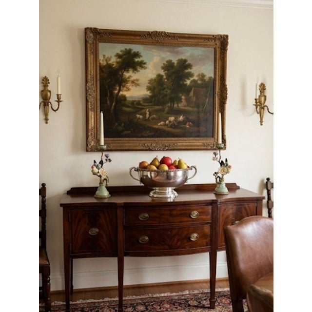 Pair of Vintage French-Style Porcelain and Ormolu Bird Candlesticks For Sale - Image 10 of 11
