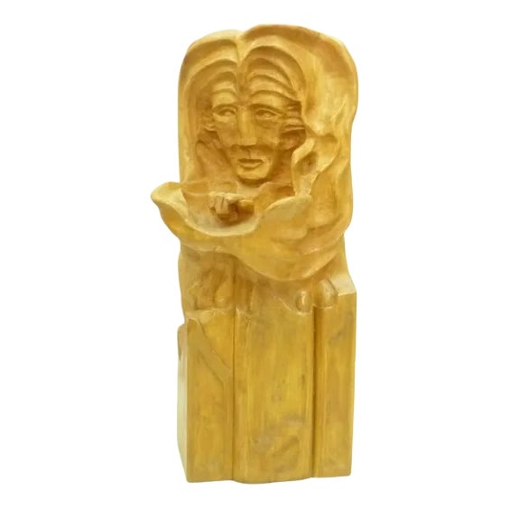 Anthroposophical Basswood Sculpture in the Dornach Style, 1940s For Sale