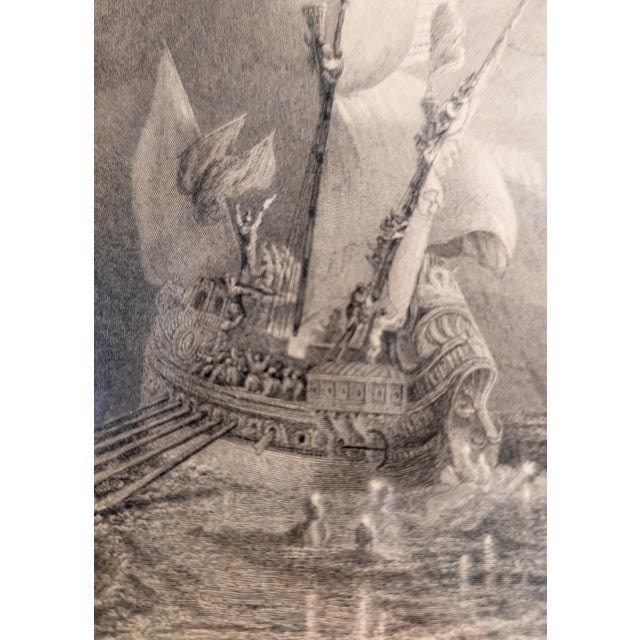 19th Century English Steel Engraving of "Ulysses Deriding Polyphemus" After JMW Turner For Sale - Image 12 of 14
