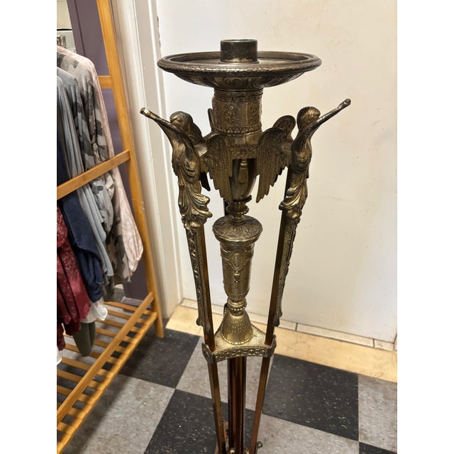 Pair of 1930s Floor Candelabras For Sale - Image 14 of 15