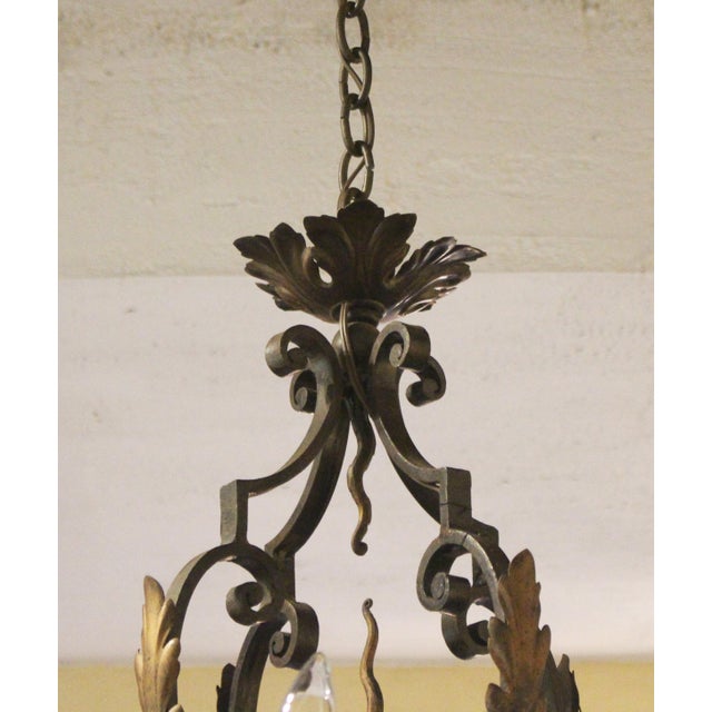 Late 19th Century French Iron 8-Light Chandelier For Sale - Image 4 of 11