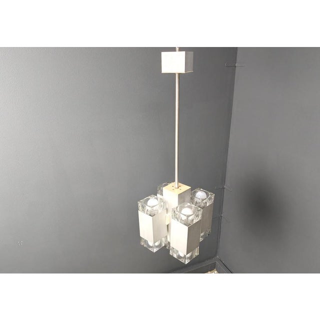 Vintage Italian Cubic Pendant attributed to Gaetano Sciolari, 1970s For Sale - Image 13 of 14