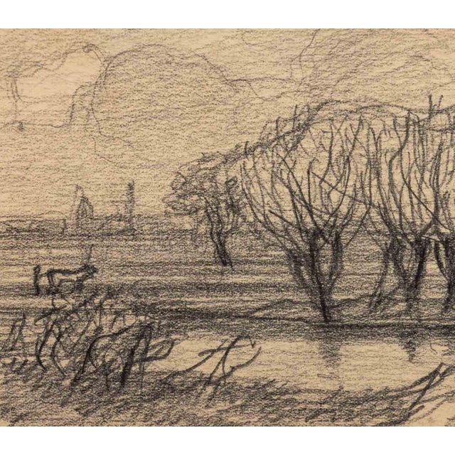 1910s Oscar F. Bluemner Landscapes Graphite, 1910, 2 For Sale - Image 5 of 13