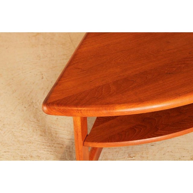 Mid-Century Modern Danish Teak Coffee Table by S. Burchardt-Nielsen, 1970s For Sale - Image 3 of 11