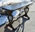 Walnut Jacobean Style Console Sofa Table Vintage 1950s Trestle Base 60 For Sale - Image 4 of 13