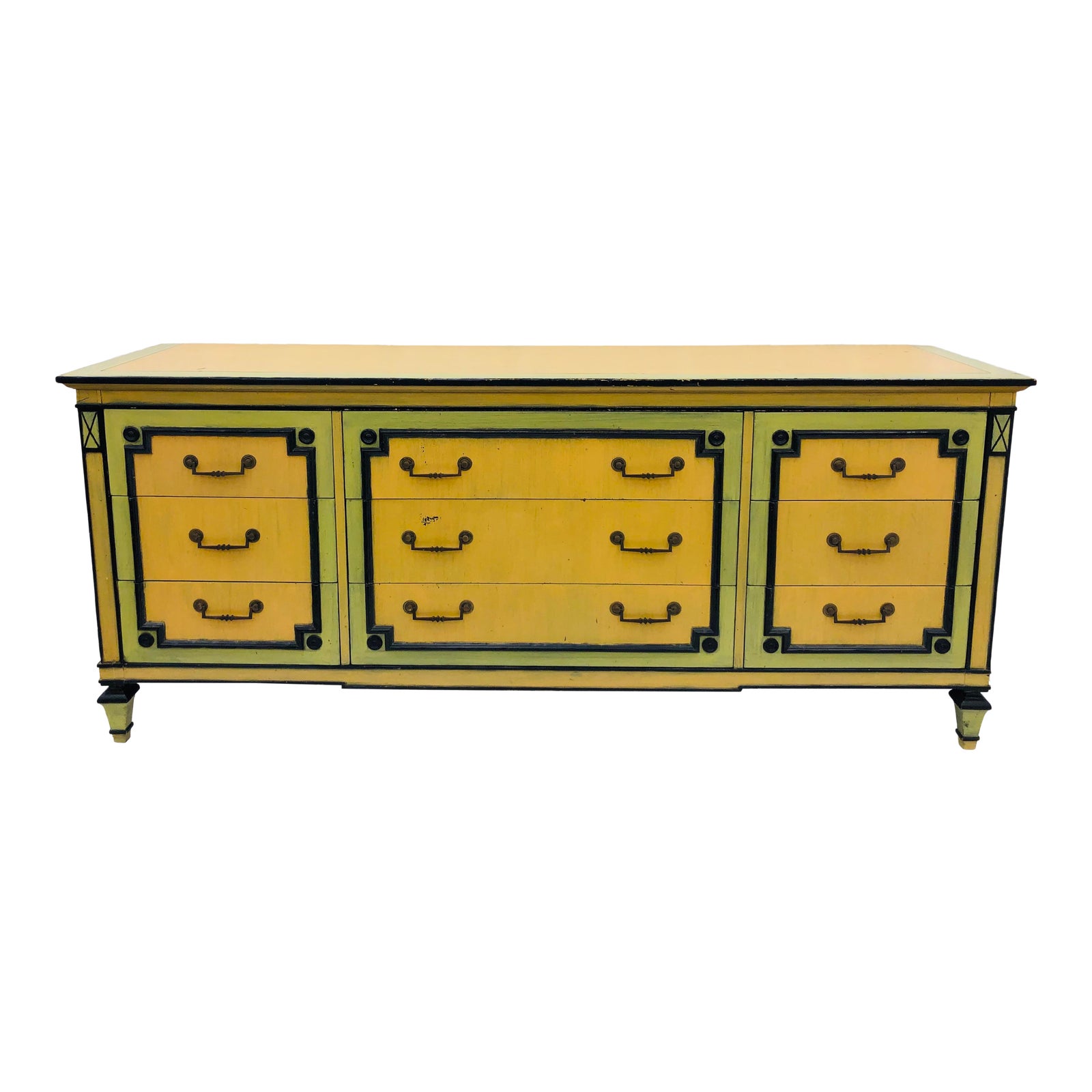 Vintage Painted Credenza Dresser Chairish