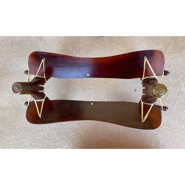 Wood Vintage Camel Saddle Stool For Sale - Image 7 of 7