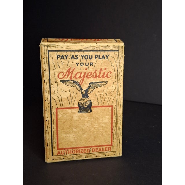 Antique Arcade Cast Iron Majestic Radio Still Bank 1930 Grigsby-Grunow W/ Box For Sale - Image 14 of 18