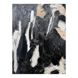 "All of Me" Contemporary Art Monochromatic Original Abstract Expressionist Oil Painting by Monica Shulman