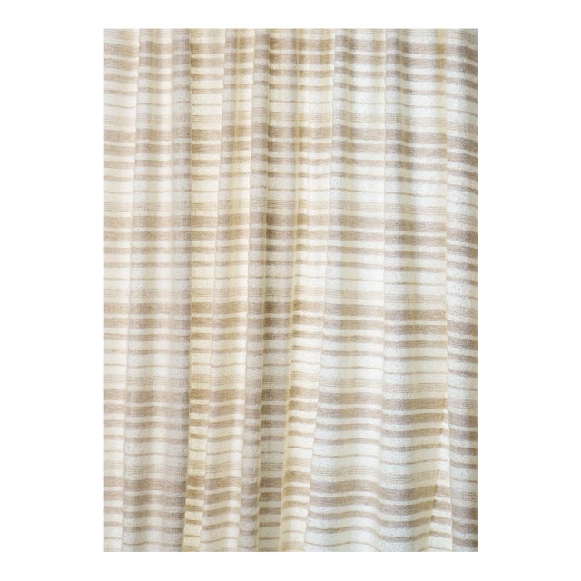 Schumacher Eiger Casement Fabric In Ivory For Sale