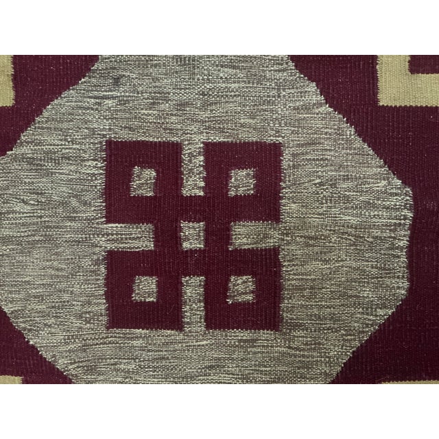 Vintage Navajo Germantown Saddle Blanket, Mid-20th Century For Sale - Image 4 of 4