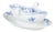 Zwiebelmuster Porcelain Sauce Boat with Attached Stand from Meissen, Early 20th Century For Sale