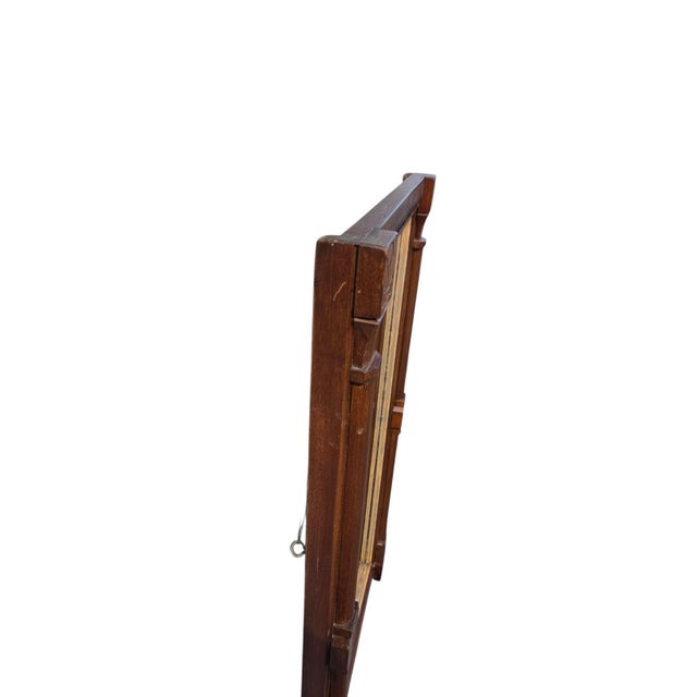 Victorian 19th Century American Victorian Walnut Mirror. For Sale - Image 3 of 17