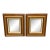 Vintage Square Giltwood Wall Mirrors, 20th Century, Pair For Sale