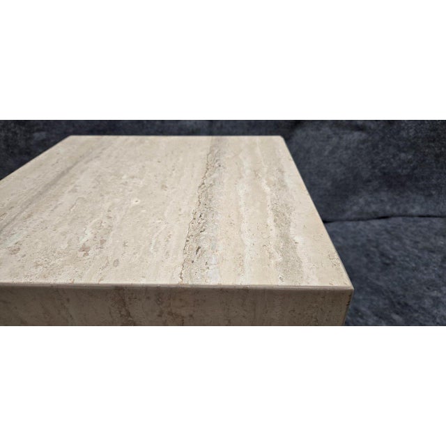 Early 21st Century Marble Base Mid Century Modern Side Table For Sale - Image 5 of 11