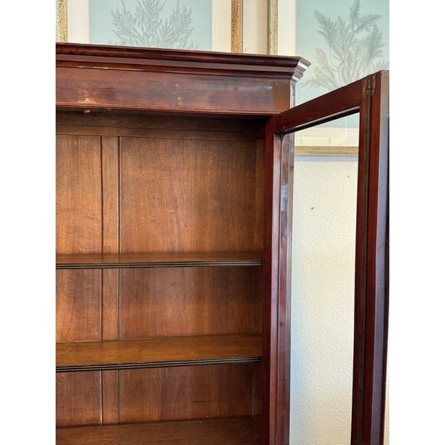 19th Century Rosewood + Mahogany Restored Library Cabinet For Sale In San Francisco - Image 6 of 12