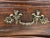 18th. C. French Louis XV chest consisting of three oversized carved drawers with bronze hardware and escutcheons depicting...
