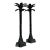 Vintage Monumental Palm Tree Candlesticks - A Pair For Sale